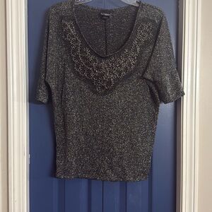Daytrip Shimmer Beaded Top Size S
